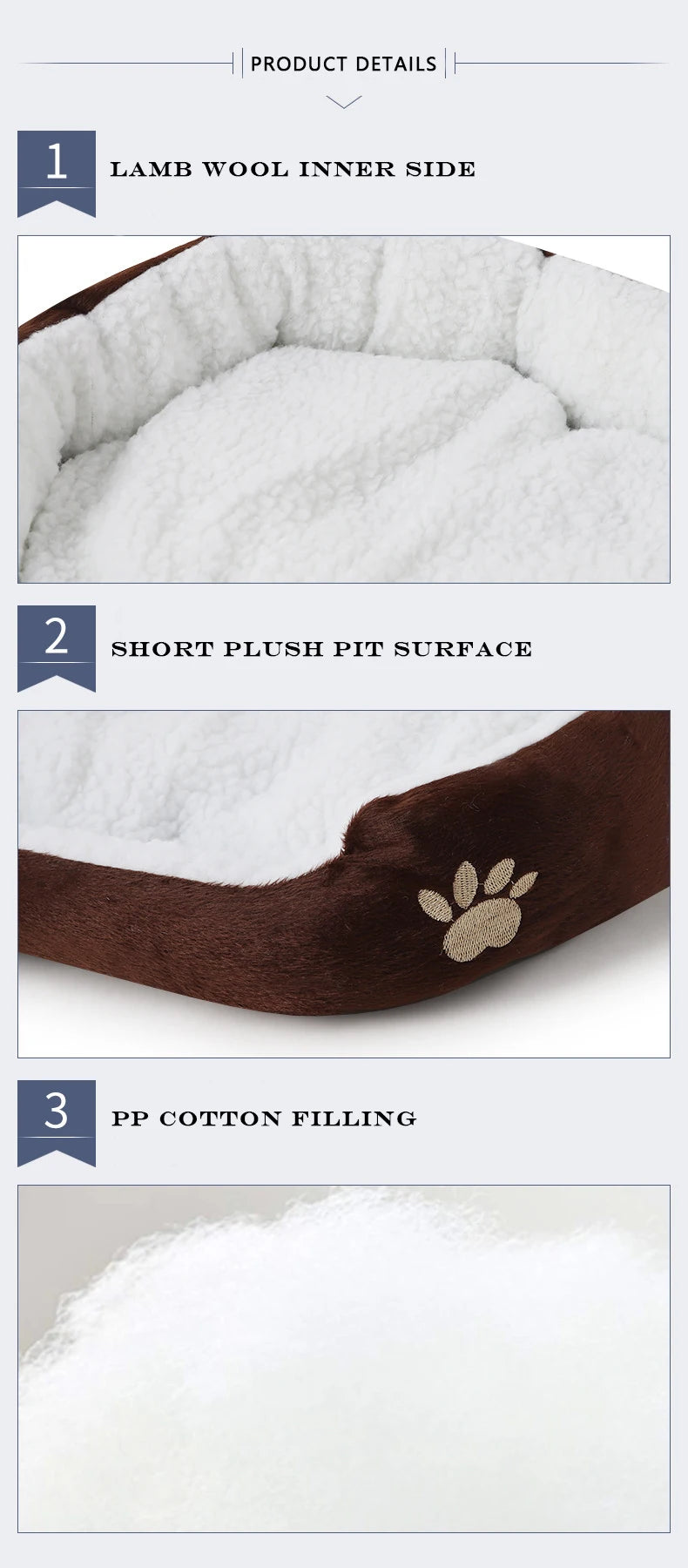 Washable Super soft dog bed pet mattress supplied plush large cat mat Lamb fur dog kennel Teddy small bulldog etc
