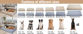 Ultra Plush Dog Bed Soft Pet Cushion Large Dog Crate Puppy Mattress Washable Mat