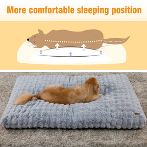Ultra Plush Dog Bed Soft Pet Cushion Large Dog Crate Puppy Mattress Washable Mat