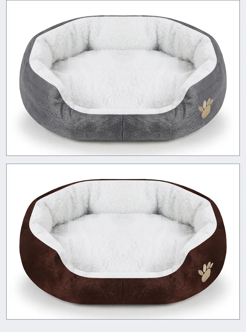 Washable Super soft dog bed pet mattress supplied plush large cat mat Lamb fur dog kennel Teddy small bulldog etc