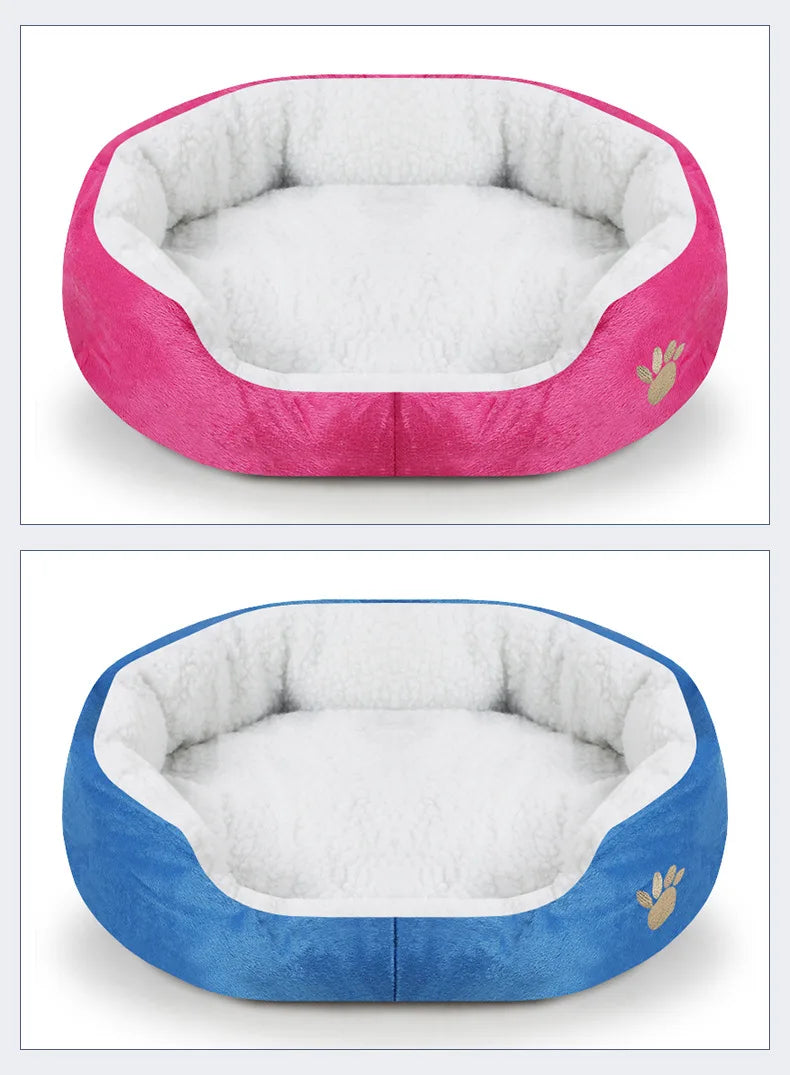 Washable Super soft dog bed pet mattress supplied plush large cat mat Lamb fur dog kennel Teddy small bulldog etc